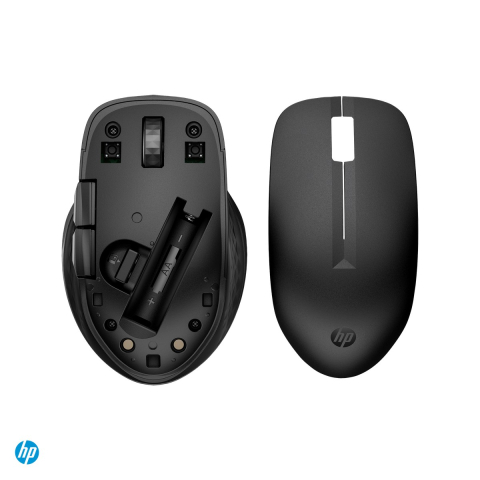 Mouse wireless HP 435 Multi-Device, receptor USB-A si Bluetooth, pana la 2 dispozitive, senzor 4000 DPI, 5 butoane, 1 baterie AA, negru, 3B4Q5UT [4]