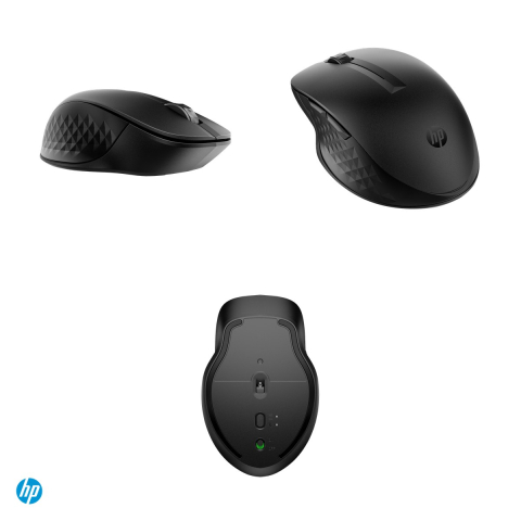 Mouse wireless HP 435 Multi-Device, receptor USB-A si Bluetooth, pana la 2 dispozitive, senzor 4000 DPI, 5 butoane, 1 baterie AA, negru, 3B4Q5UT [3]