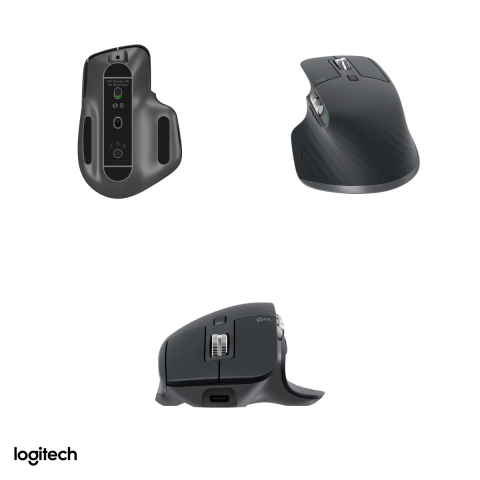 Mouse wireless Logitech MX Master 3S for Business, receptor Logi Bolt si Bluetooth, senzor Darkfield 200-8000 DPI, rotita MagSpeed, clicuri silentioase, 7 butoane, grafit, 910-006582 [3]