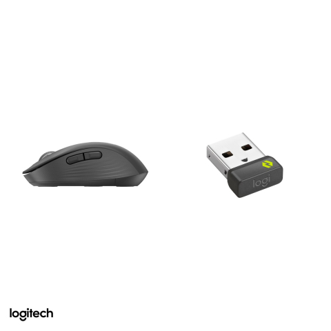 Mouse wireless Logitech Signature M650 for Business, marime Medium, 5 butoane, pentru mana dreapta, receptor Logi Bolt sau Bluetooth, rotita SmartWheel, clicuri silentioase, grafit, 910-006274 [4]