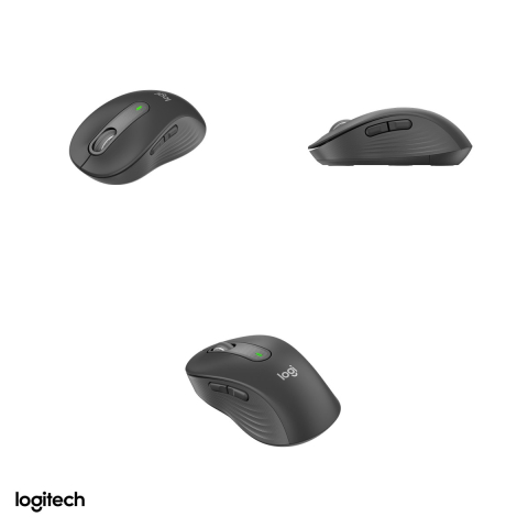 Mouse wireless Logitech Signature M650 pentru mana dreapta, pentru maini mici si medii, 5 butoane, receptor Logi Bolt inclus sau Bluetooth, rotita SmartWheel, clicuri silentioase, grafit, 910-006253 [3]