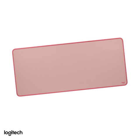 Design - Mousepad de birou Logitech Desk Mat Studio Series, 700 x 300 x 2 mm, strat anti-varsare, baza antiderapanta din cauciuc natural, roz inchis, 956-000053