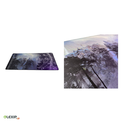 Mousepad gaming XXL flexibil Lexip The Lord of the Rings Rivendell, 900 x 400 x 4 mm, neopren lavabil, baza din latex antiderapanta, WAXLXMP0011 [4]