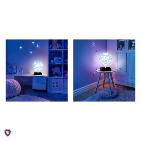 Neon LED cu suport Psi Patrol, Paw Patrol Paw, dimensiuni 25 x 25cm, cablu USB cu lungimea 1.5m [4]