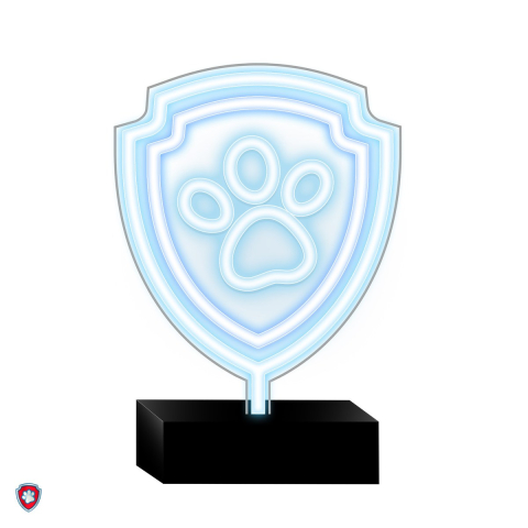 Neoane LED - Neon LED cu suport Psi Patrol, Paw Patrol Paw, dimensiuni 25 x 25cm, cablu USB cu lungimea 1.5m