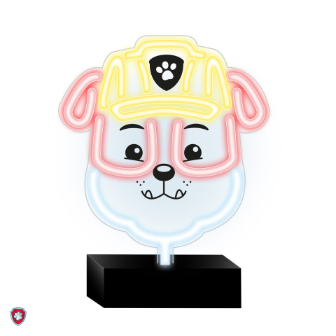 Neoane LED - Neon LED cu suport Psi Patrol, Paw Patrol Rubble, dimensiuni 25 x 25cm, cablu USB cu lungimea 1.5m
