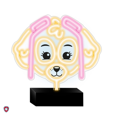Neoane LED - Neon LED cu suport Psi Patrol, Paw Patrol Skye, dimensiuni 25 x 25cm, cablu USB cu lungimea 1.5m
