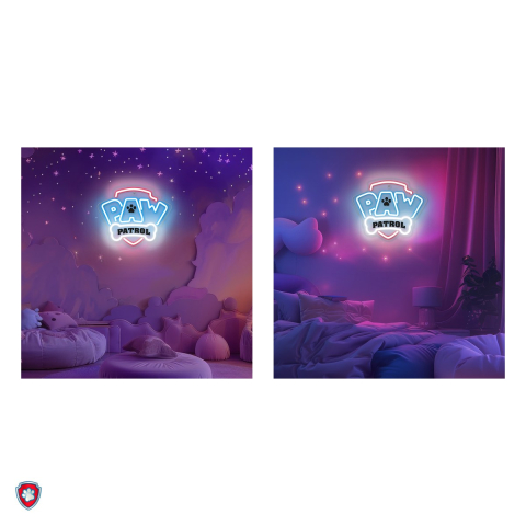 Neon LED pe plexiglas Psi Patrol, Paw Patrol Logo, dimensiuni 40 x 40cm, cablu USB cu lungime 1.5m [4]
