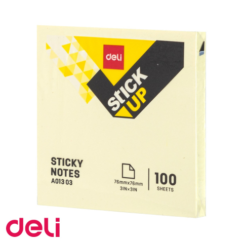 Notes adeziv Deli 76x76mm, culori pastel asortate, 100 file, pentru organizare rapida la birou [3]