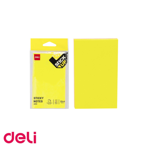 Notes, Post-it si cuburi de hartie - Notes adeziv Deli, culori pastel asortate, 100 file, 76x126mm, pentru organizare rapida la birou