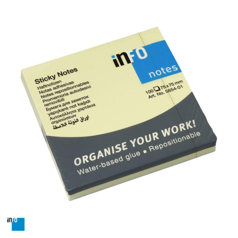 Birotica papetarie - Notes adeziv inFO, 75x75 mm, 100 file