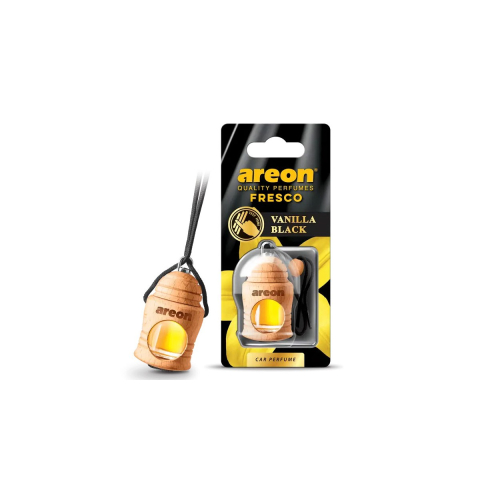 Odorizant auto Areon Fresco Vanilla Black, lichid, 4 ml, improspateaza aerul si elimina mirosurile neplacute, design compact [3]