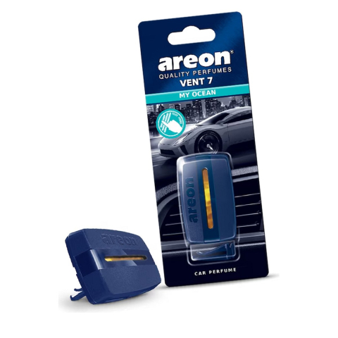 Odorizante auto - Odorizant auto Areon My Ocean pentru grila de ventilatie, parfum fresh cu note marine, se elibereaza cu fluxul de aer