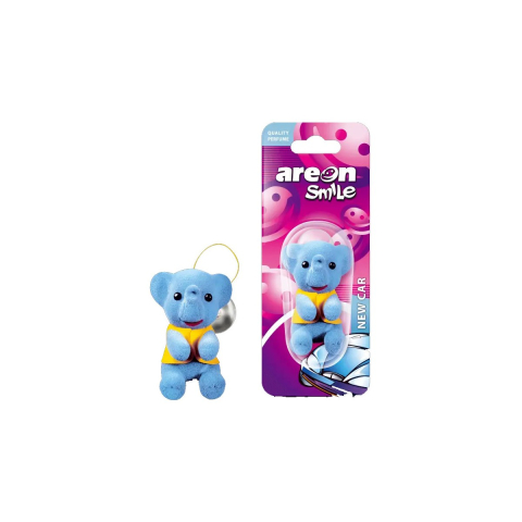 Odorizant auto Areon Smile New Car, tip figurina, elimina mirosurile neplacute, parfum persistent, design colorat [3]
