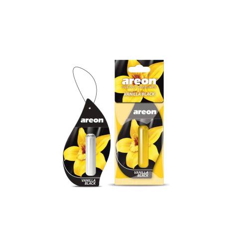Odorizant auto Areon Vanilla Black, lichid, 5 ml, improspateaza aerul si elimina mirosurile neplacute, design compact [3]