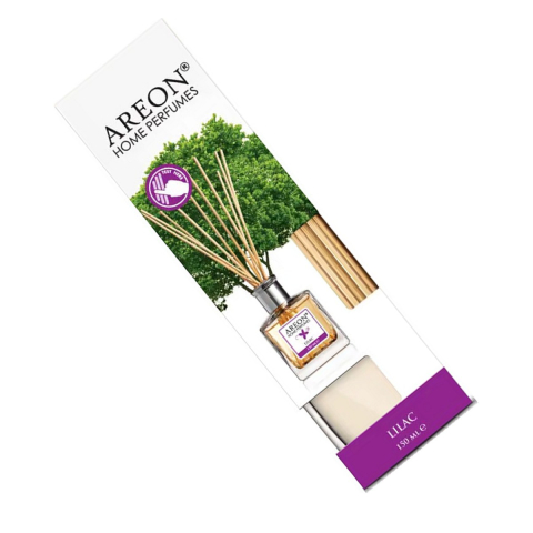 Odorizante - Odorizant de camera Areon Lilac cu betisoare din ratan, 150 ml, difuzeaza parfumul treptat fara flacara sau curent, intensitate reglabila