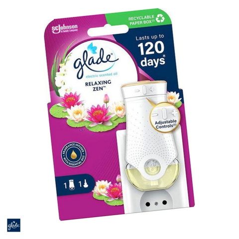 Odorizante camera - Odorizant de camera electric Glade cu aparat si rezerva lichida de 20 ml, parfumuri asortate, elimina mirosurile neplacute, nivel de parfum reglabil