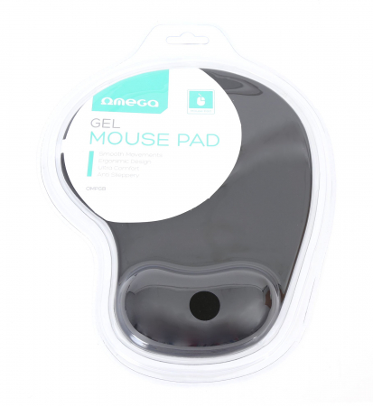Mousepad Gel Omega OMPGB, Negru [1]