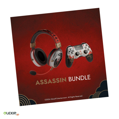 Casti Gaming - Pachet gaming Lexip Assassin's Creed Shadows Assassin, joc PC, casca wireless si controller wireless, varianta Europa si Orientul Mijlociu, UBXLXBOX002