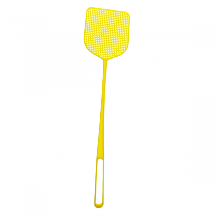 Echipament protectie - Paleta manuala Anti-Muste si Insecte cu maner flexibil, suprafata 130 x 115 x 2 mm, lungime maner 360mm, galbena