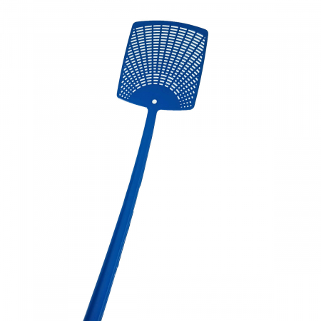Paleta manuala pentru muste si insecte, 115 x 100 x 2 mm, cu maner flexibil de 330 mm, YT-618, albastra [1]