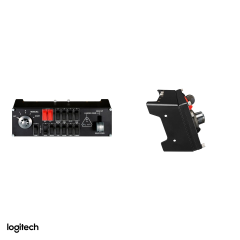 Panou de comutatoare Logitech G Flight Simulator Switch Panel pentru simulatoare de zbor, selector magneto, maneta de tren de aterizare, USB, negru, 945-000012 [3]