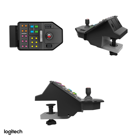 Panou de control Logitech G Heavy Equipment Side Panel pentru simulatoare de utilaje agricole si de constructii, USB, peste 25 de butoane programabile, negru, 945-000014 [3]