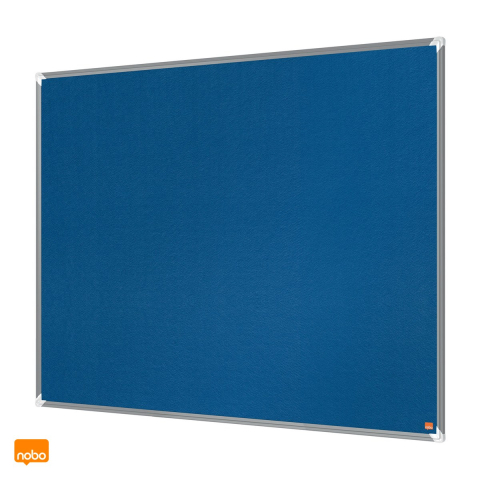 Panou din pluta Nobo Premium Plus, rama din aluminiu, montare prin colturi, pentru prinderea notitelor, 120x90 cm, albastru [4]