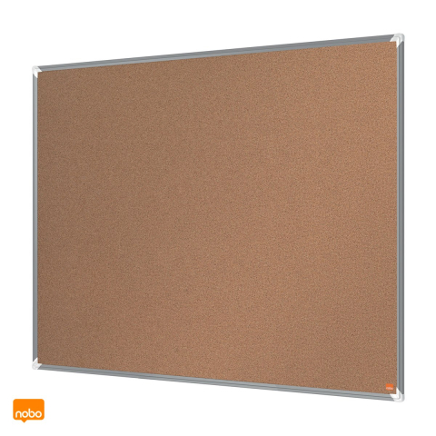 Panou din pluta Nobo Premium Plus, rama din aluminiu, montare prin colturi, suprafata care se reface singura, 90x120 cm, maro [4]