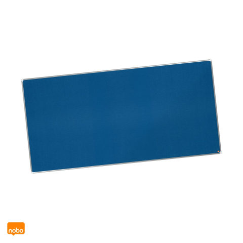 Sisteme de afisare si prezentare - Panou textil Nobo Premium Plus, rama stilata, montare pe perete prin colturi, 240x120 cm, albastru