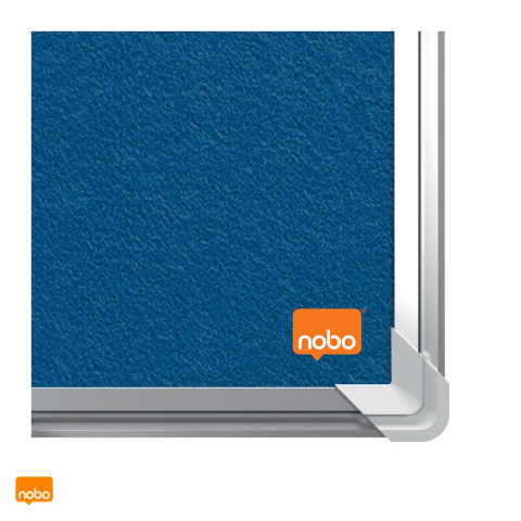 Panou textil Nobo Premium Plus, rama stilata, montare pe perete prin colturi, 240x120 cm, albastru [4]