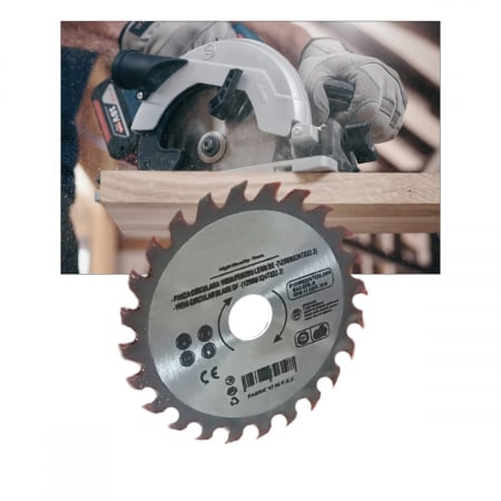 Panza circulara placata vidia 125 mm X 24T X 22.2 mm, pentru ferastrau circular [2]
