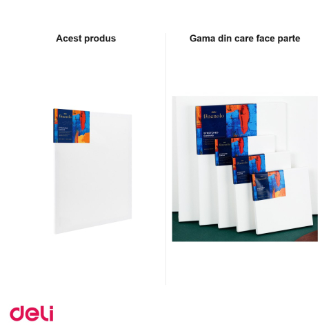 Panza pictura pe sasiu Deli, 280 g/mp, 50x60 cm [4]
