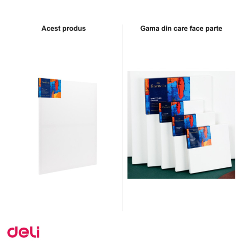 Panza pictura pe sasiu Deli, 280 g/mp, 60x80 cm [4]