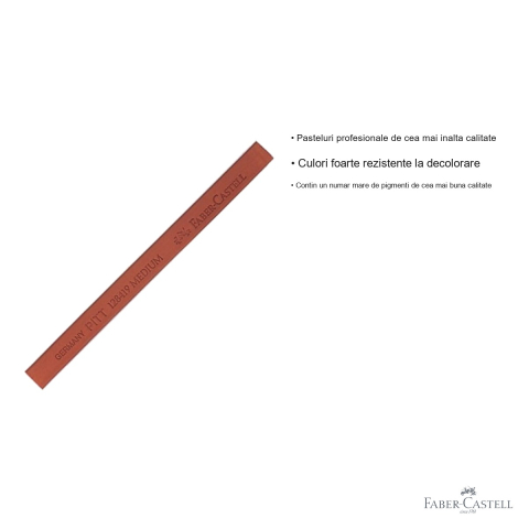 Pastel Pitt Monochrome Faber-Castell, nuanta rosu sangvin deschis brut, pentru desen artistic profesional [2]