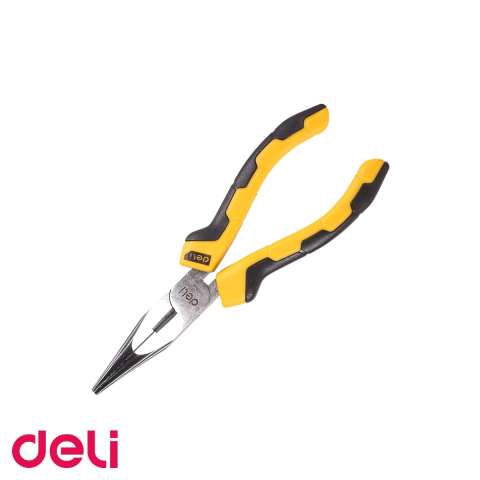 Bricolaj - Patent cu varf lung 6 inch Deli, otel forjat carbon inalt, pentru taiere si prindere de precizie