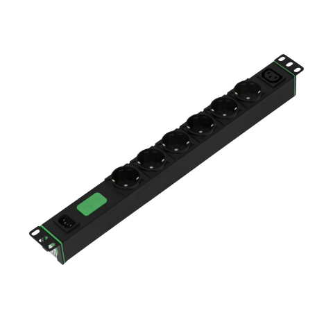 PDU pentru rack APC Easy Rack PDU Basic, 19 inch 1U, 6 prize Schuko si 1 priza C13, intrare C14, 10 A, 2,3 kW, 230 V, SEP6104G [0]