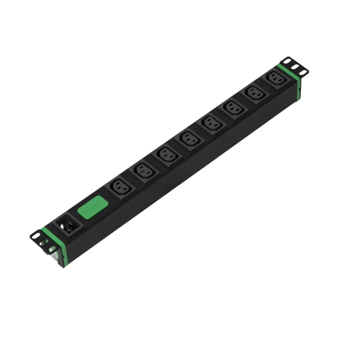 PDU pentru rack APC Easy Rack PDU Basic, 19 inch 1U, 8 prize C13, intrare C20, 16 A, 3,7 kW, 230 V, SEP6116G [0]