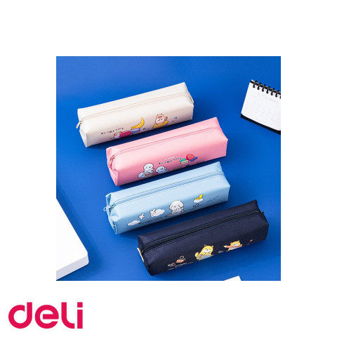 Penar etui tubular Deli Lovely, design compact si incapator, pentru scoala [3]
