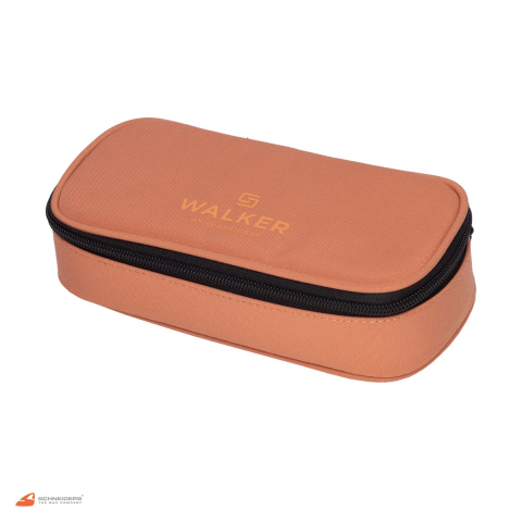 Birotica papetarie - Penar oval Walker by Schneiders Classic din poliester, 21x6x10 cm, peach
