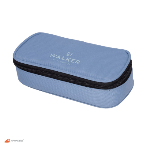 Birotica papetarie - Penar oval Walker by Schneiders Classic din poliester, 21x6x10 cm, skyblue
