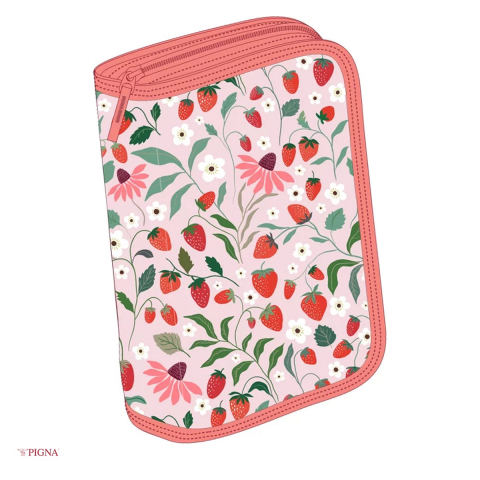 Penare scolare - Penar Pigna, din textil, echipat 23 piese 1 fermoar 2 extensii floral