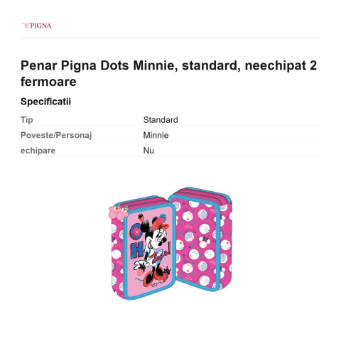 Penar Pigna Dots Minnie, neechipat 2 fermoare [2]