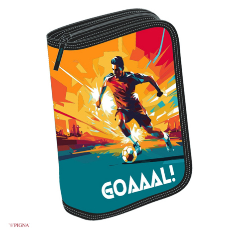 Penare scolare - Penar Pigna, echipat 23 piese 1 fermoar 2 extensii goaaal, albastru