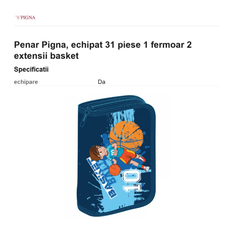 Penar Pigna, echipat 31 piese 1 fermoar 2 extensii basket [2]