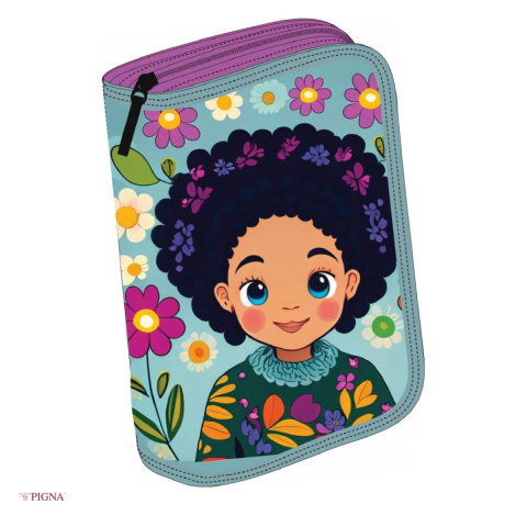 Penare scolare - Penar Pigna, echipat 31 piese 1 fermoar 2 extensii girl 2