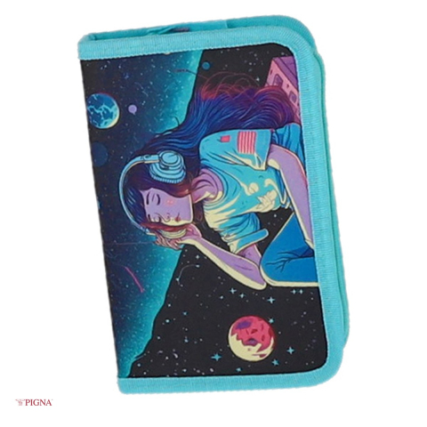 Organizare si arhivare - Penar Pigna, echipat 31 piese 1 fermoar 2 extensii universe, albastru