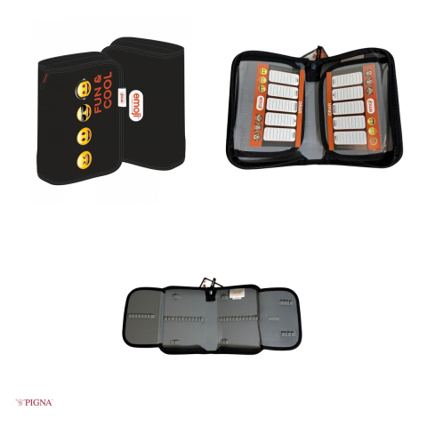 Penar Pigna Emoji, din poliester, neechipat 1 fermoar 2 extensii, negru [3]