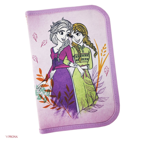 Penare scolare - Penar Pigna Frozen, din poliester, neechipat 1 fermoar 2 extensii, violet