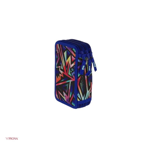 Penar Pigna Geometric, neechipat 3 fermoare, albastru [3]